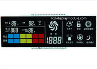 PIN 6 O&amp;#39;Clock Görüntüleme Açısı ile Siyah TN VA LCD Ekran Kırmızı Renk Segmentleri