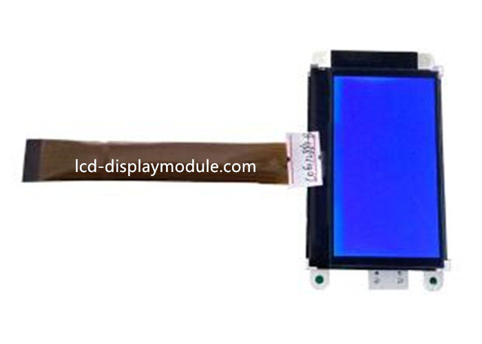 STN Negatif Mavi LED Özel LCD Modülü, COG Çözünürlük 128x64 LCD Modülü