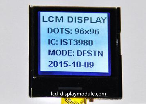 DFSTN Negatif 96 x 96 LCD Ekran Modülü Beyaz LED 22.135mm * 22.135 mm Görüntüleme