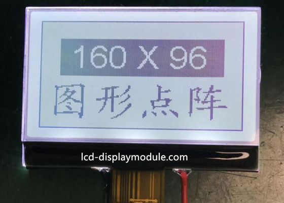 6 O &#39;Saat COG LCD Modülü, 160 X 96 ISO 14001 Beyaz LED FSTN LCD Modülü